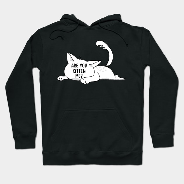 Are you kitten me | Cat lovers gift Hoodie by Fayn